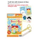 Craft set with scissors & glue
