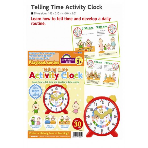 Telling Time Activity Clock - Artec Mathematical Skills  3+