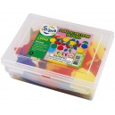 Plastic Pattern Block + Pattern Block Circuler Work Tray + Triangular Work Tray 