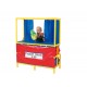 Puppet Stage With Cubbies In Black